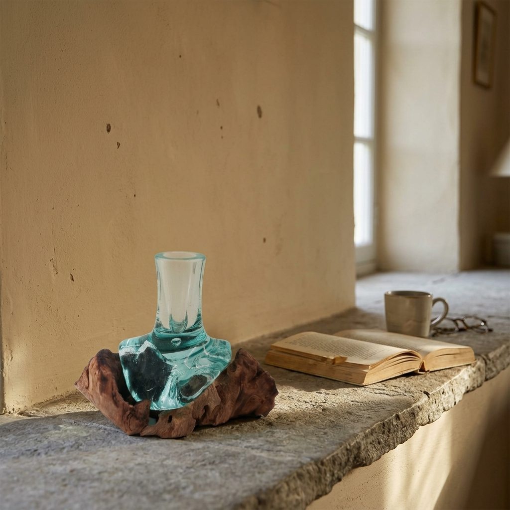 Soliflore d'appoint, 15 cm posé dans un intérieur, à l'échelle réelle